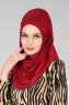 Wilda - Hijab En Coton Bordeaux