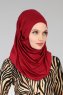 Wilda - Hijab En Coton Bordeaux