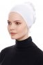 Belgin - Bonnet XXL Parizien Blanc - Ecardin