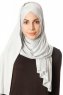 Betul - Hijab 1X Jersey Gris Clair - Ecardin