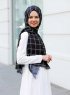 Betulle - Hijab à Motifs Noir - Sal Evi