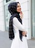Betulle - Hijab à Motifs Noir - Sal Evi