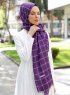 Betulle - Hijab à Motifs Violet - Sal Evi