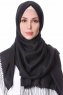 Buse Svart Hijab Sjal Sehr-i Sal 400117a