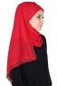 Carin - Hijab Chiffon Pratique Rouge