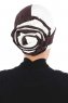 Clara - Turban En Coton Marron & Crème