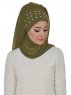 Diana Khaki Praktisk Hijab Ayse Turban 326215-2