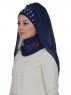 Diana Marinblå Praktisk Hijab Ayse Turban 326204a