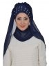 Diana Marinblå Praktisk Hijab Ayse Turban 326204b