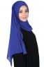 Disa - Hijab Chiffon Pratique Bleu