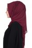 Disa - Hijab Chiffon Pratique Prune