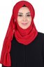 Disa - Hijab Chiffon Pratique Rouge