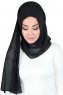 Disa - Hijab Chiffon Pratique Noir