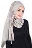 Disa - Hijab Chiffon Pratique Taupe