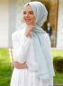 Duriya - Hijab à Motifs Vert Clair - Sal Evi