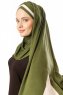 Duru - Hijab Jersey Kaki & Beige