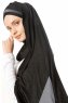 Duru - Hijab Jersey Noir & Gris Foncé