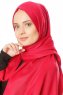 Ece - Hijab Pashmina Cerise