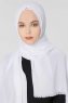 Ece Vit Pashmina Hijab Sjal Halsduk 400009a