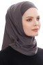 Elif - Hijab Sport Anthracite - Ecardin