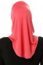Elif - Hijab Sport Framboise - Ecardin
