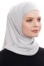 Elif - Hijab Sport Gris Clair - Ecardin