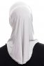Elif - Hijab Sport Gris Clair - Ecardin