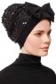 Enfleda - Turban Noir & Noir