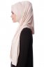 Eslem - Hijab Pile Jersey Beige - Ecardin