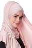 Eslem - Hijab Pile Jersey Vieux Rose - Ecardin