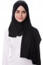 Eslem - Hijab Pile Jersey Noir - Ecardin