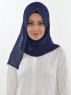 Evelina - Hijab Pratique Bleu Marin - Ayse Turban