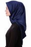 Eylul - Hijab Rayon Carré Bleu Marin