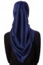 Eylul - Hijab Rayon Carré Bleu Marin