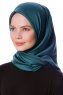 Eylul - Hijab Rayon Carré Vert Foncé