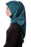 Eylul - Hijab Rayon Carré Vert Foncé