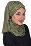 Filippa - Hijab Coton Pratique Kaki - Ayse Turban