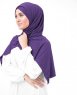 Gentian Violet Lila Viskos Jersey Hijab 5VA80b