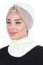 Gill - Hijab Pratique Crème & Taupe