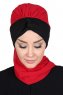Gill - Hijab Pratique Rouge & Noir