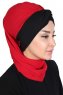 Gill - Hijab Pratique Rouge & Noir