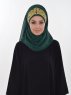 Gina Mörkgrön Praktisk Hijab Ayse Turban 324104a