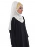 Gina Offwhite Praktisk One-Piece Hijab Ayse Turban 324124-2
