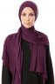 Hande - Hijab En Coton Prune - Gülsoy
