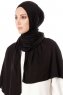 Hande - Hijab En Coton Noir - Gülsoy