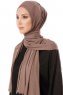 Hande - Hijab En Coton Taupe - Gülsoy