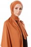 Hande - Hijab En Coton Terracotta - Gülsoy