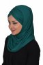 Hilda - Hijab En Coton Vert Foncé