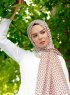 Isbah - Hijab à Motifs Marron - Sal Evi