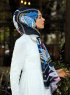 Jumana - Hijab à Motifs Bleu Marin - Sal Evi
